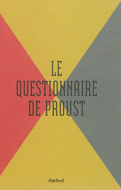 Front cover_Le questionnaire de Proust