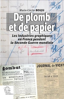 Front cover_De plomb et de papier