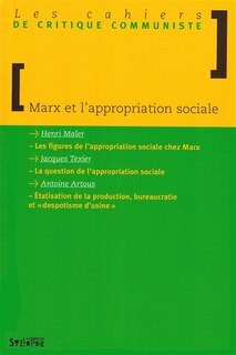 Front cover_Marx et l'appropriation sociale
