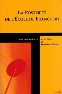 Couverture_La postérité de l'École de Francfort