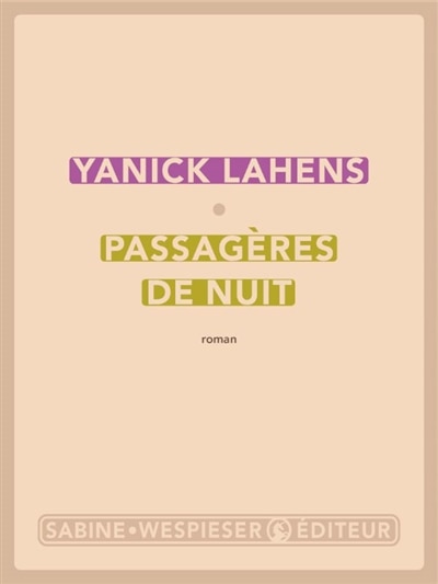 Front cover_Passagères de nuit