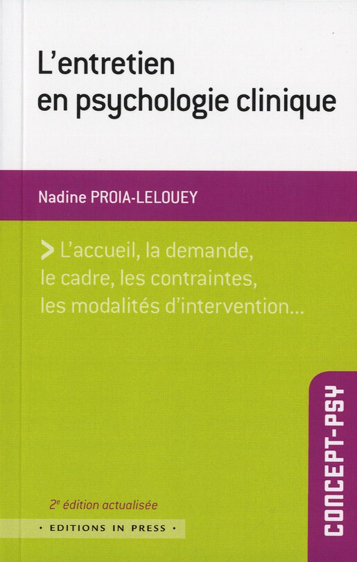 Couverture_L' entretien en psychologie clinique