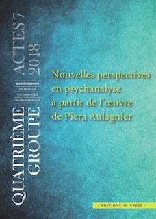 Front cover_Nouvelles perspectives en psychanalyse à partir de l'oeuvre de Piera Aulagnier