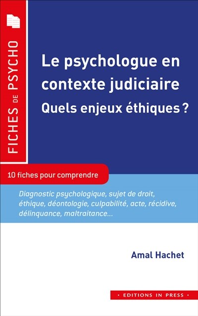 Couverture_Le psychologue en contexte judiciaire
