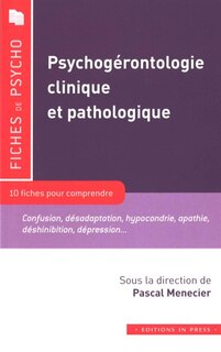 Front cover_Psychogérontologie clinique et pathologique