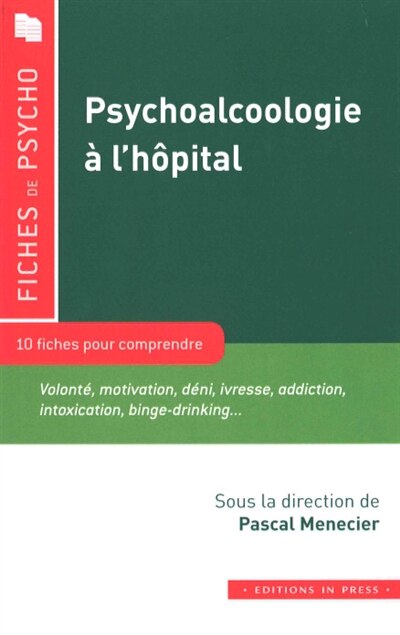 Front cover_Psychoalcoologie à l'hôpital