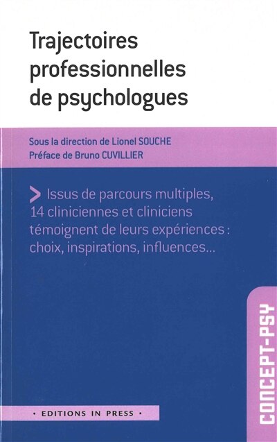 Couverture_Trajectoires professionnelles de psychologues