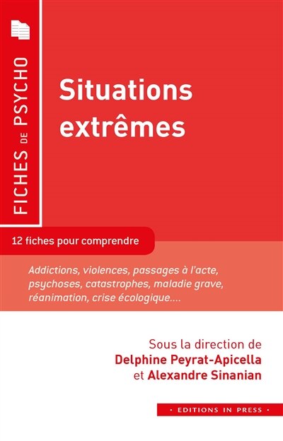 Front cover_Situations extrêmes