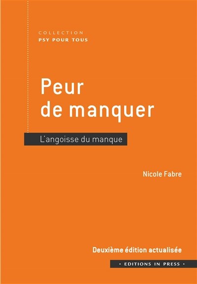 Front cover_Peur de manquer : l'angoisse du manque