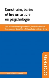 Couverture_Construire, écrire et lire un article en psychologie