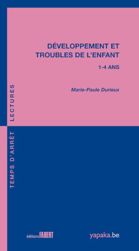 Front cover_Développement et troubles de l'enfant