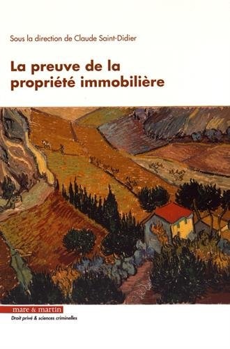 Couverture_La preuve de la propriété immobilière