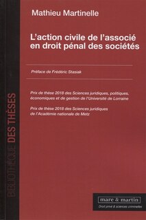 Front cover_L' action civile de l'associé en droit pénal des sociétés