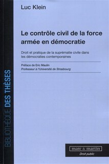 Front cover_Le contrôle civil de la force armée en démocratie