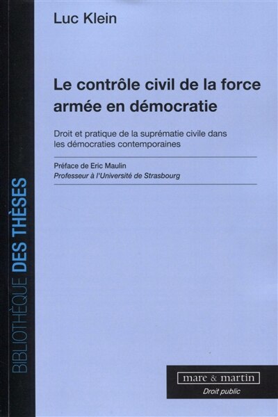 Front cover_Le contrôle civil de la force armée en démocratie