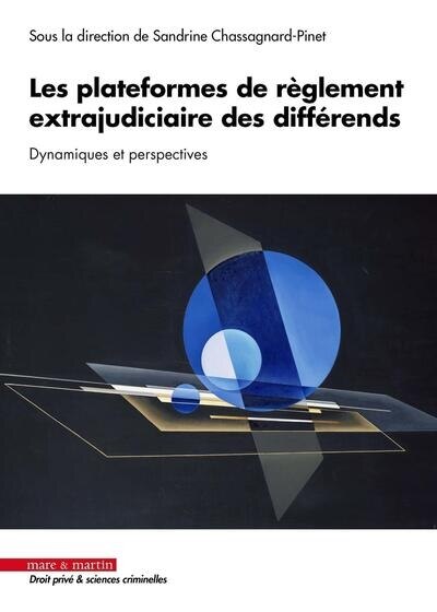 Front cover_Les plateformes de règlement extrajudiciaire des différends