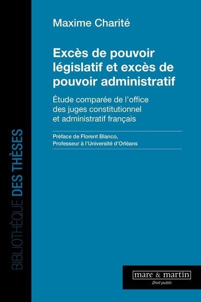 Front cover_Excès de pouvoir législatif et excès de pouvoir administratif