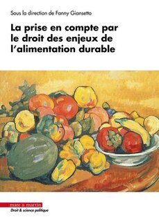 Couverture_La prise en compte par le droit des enjeux de l'alimentation durable