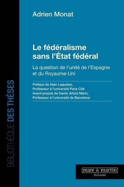 Front cover_Le fédéralisme sans l'Etat fédéral