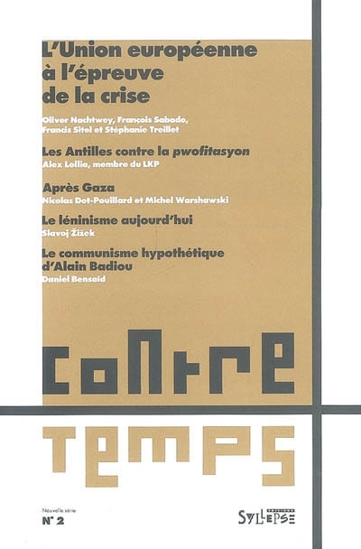 Front cover_ContreTemps, n°2