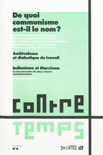 Front cover_ContreTemps, n°4 (2009). De quoi communisme est-il le nom ?