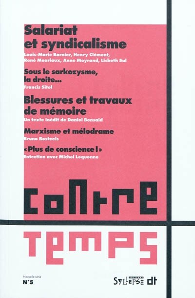 Front cover_ContreTemps, n°5. Salariat et syndicalisme