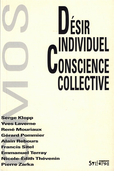 Front cover_D&eacute;sir individuel, conscience collective