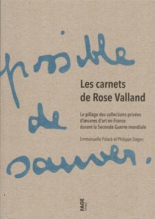 Front cover_Les carnets de Rose Valland