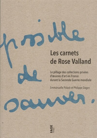 Front cover_Les carnets de Rose Valland