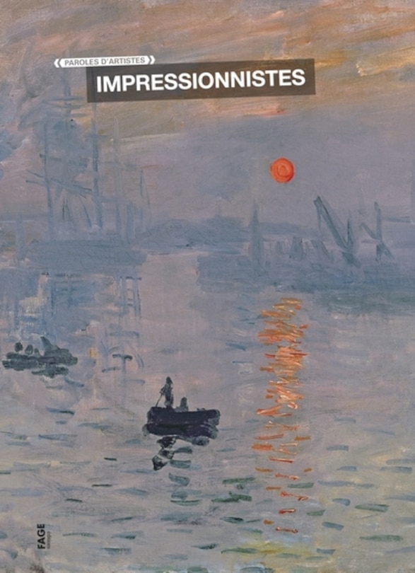 Couverture_Paroles d'artistes impressionnistes