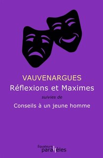 Front cover_Réflexions et maximes ; Conseils à un jeune homme