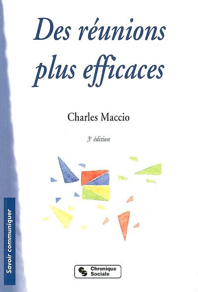 Front cover_Des réunions plus efficaces