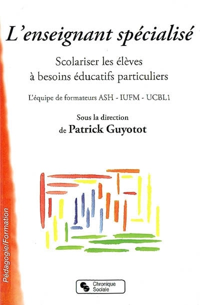 Front cover_L' enseignant spécialisé