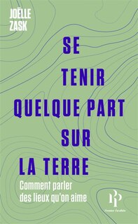 Couverture_Se tenir quelque part sur la Terre