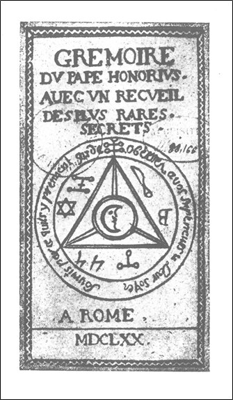 Front cover_Gremoire du Pape Honorius