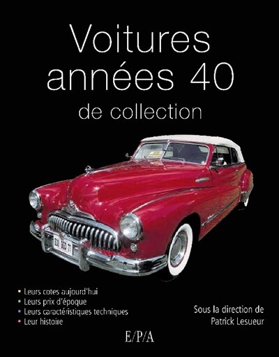 Front cover_Voitures années 40 de collection