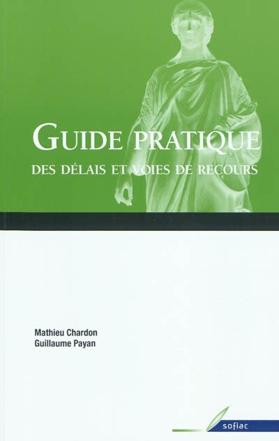 Front cover_Guide pratique des délais et voies de recours