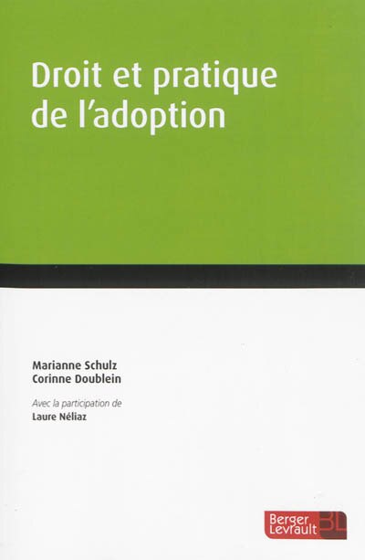Front cover_Droit et pratique de l'adoption