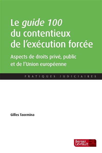 Front cover_Le guide 100 du contentieux de l'exécution forcée