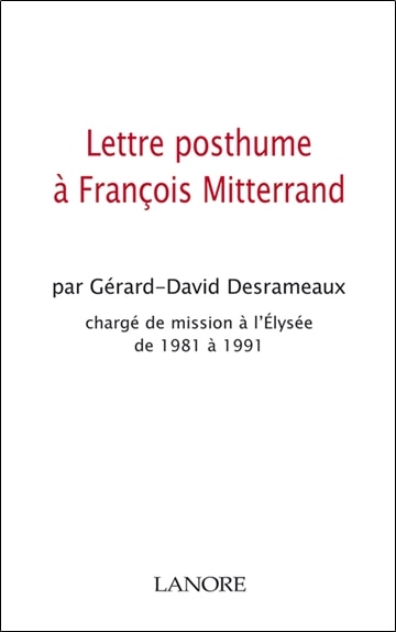 Front cover_Lettre posthume à François Mitterrand