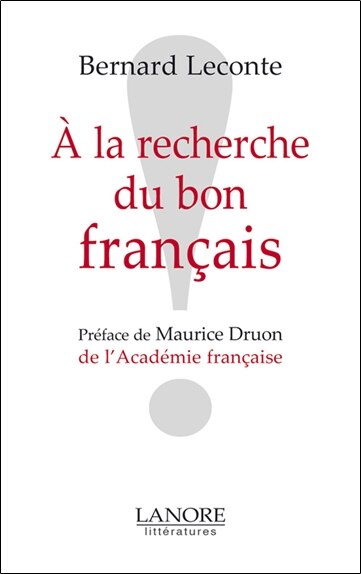 Couverture_A la recherche du bon fran&ccedil;ais