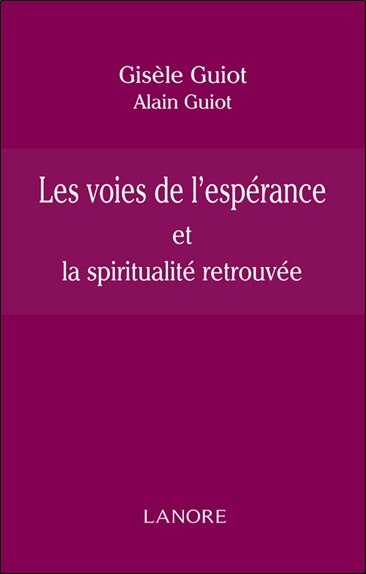 Front cover_Les voies de l'espérance et la spiritualité retrouvée