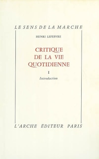 Front cover_Critique de la vie quotidienne, t. 01