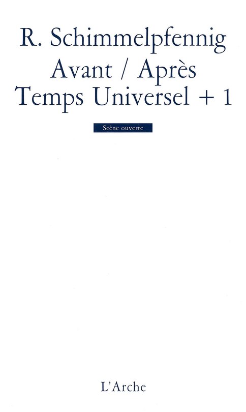 Couverture_Avant-Après ; Temps universel plus 1