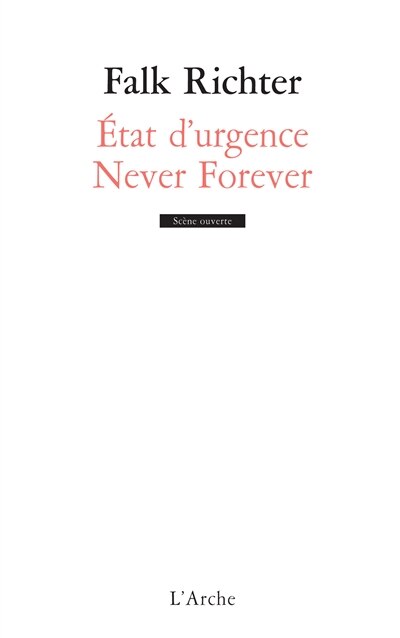 Front cover_Etat d'urgence ; Never Forever