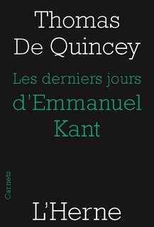 Front cover_Les derniers jours d'Emmanuel Kant