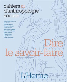 Front cover_Dire le savoir-faire : gestes, techniques et objets