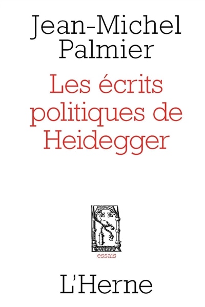 Front cover_Les &eacute;crits politiques de Heidegger