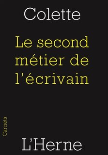 Front cover_Le second m&eacute;tier de l'&eacute;crivain