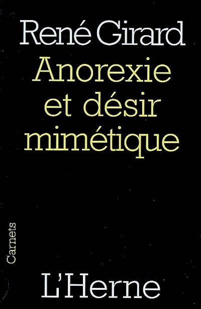 Front cover_Anorexie et désir mimétique